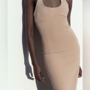 Zara nude dress